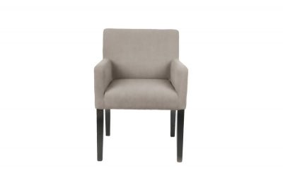 Spisestol Wien m/armlene velour Beige H84cm B57cm SH48cm