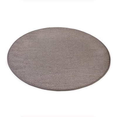 Sisal teppe taupe Ø200cm med kanting