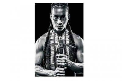 Glass picture warrior man 80x120