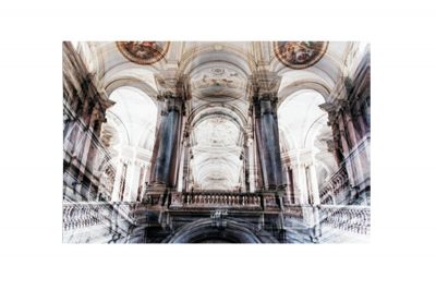 Glass picture cathedral hall 90x150