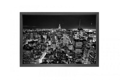 Canvas picture 5cm black frame New York 90x150