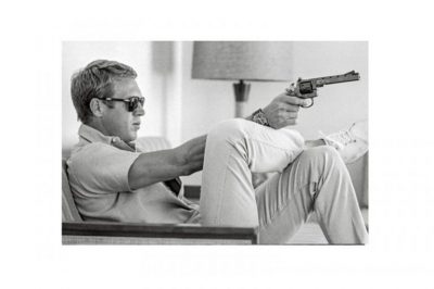 Glass picture Steve Mcqueen 90cm x 150cm