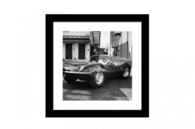 Glass picture w/frame Steve Mcqueen no.2 60 cm x 60cm