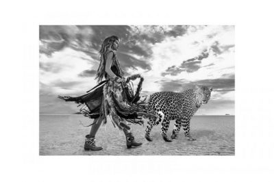 Glass picture warior & tiger 90 cm x 150cm